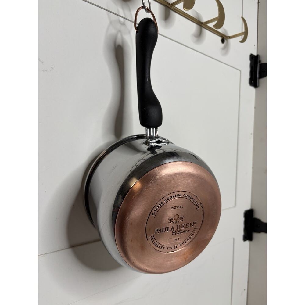 Paula Deen Collection 2 Qt Stainless Saucepan Copper Conduction No Lid
